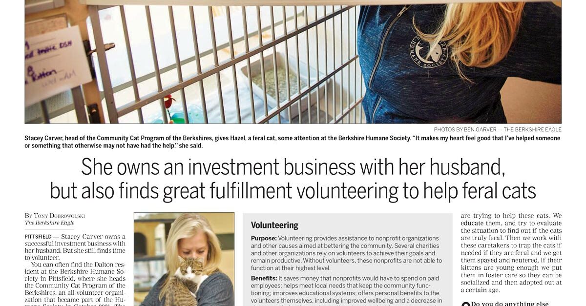 Stacey Carver owns a business with her husband, but she also finds ...