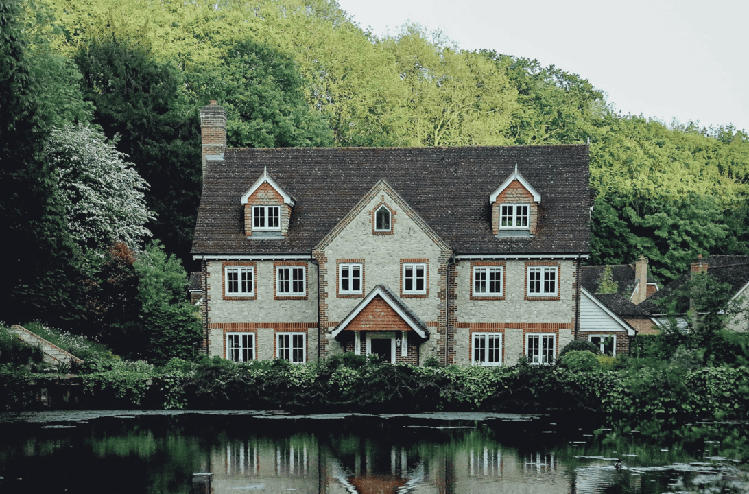 Massachusetts Inheritance tax depicted by a lakehouse